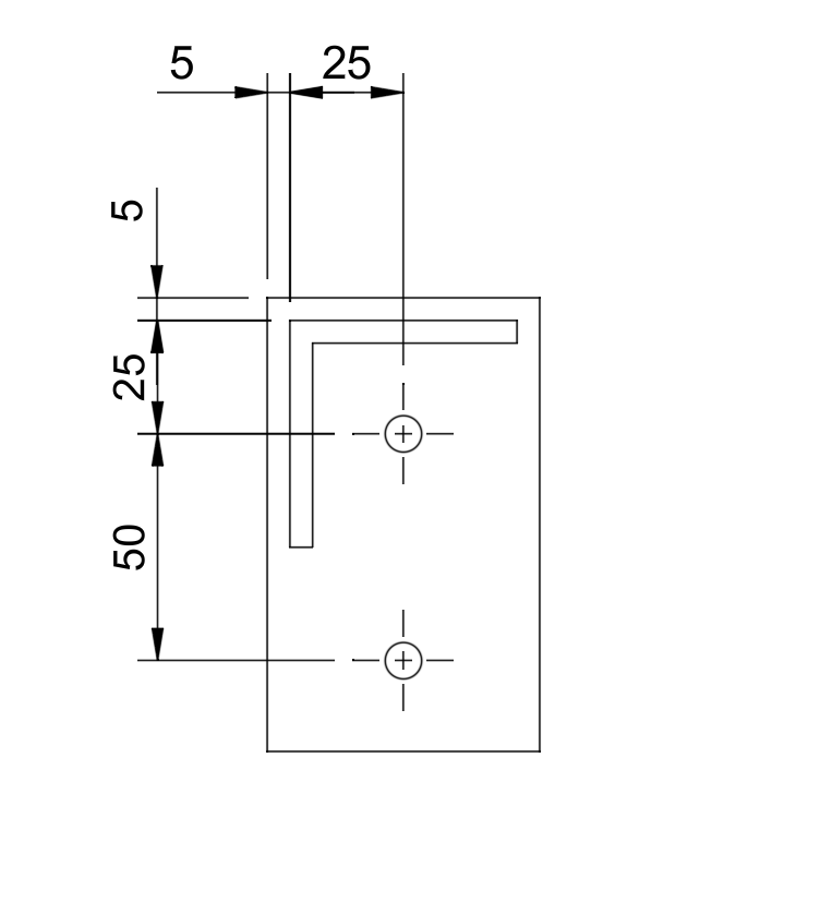 Fusion 図面作成 取付穴位置寸法
